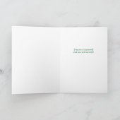 Carte Herbe verte d'été Bonne Chance (Intérieur)