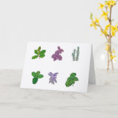 Carte Herbes dans l'aquarelle (Fleur jaune)