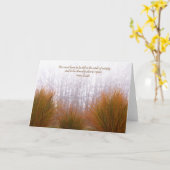 Carte Herbes de jardin un jour brumeux d'hiver (Fleur jaune)