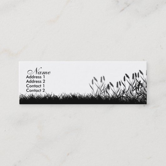 Carte herbeuse de profil (Devant)