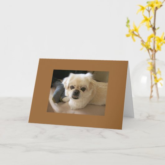 Carte Hercule sur le divan (Fleur jaune)