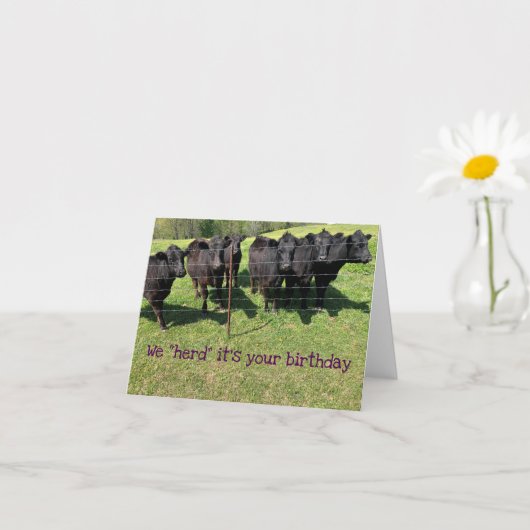 Carte "Herd" C'est ton anniversaire (Petite plante)