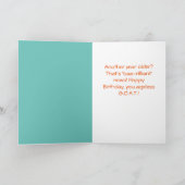 Carte Herd C'est ton anniversaire d'une chèvre drôle (Intérieur)