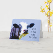 Carte Herd c'était ton Humour de vache de fête de l'Espo (Fleur jaune)