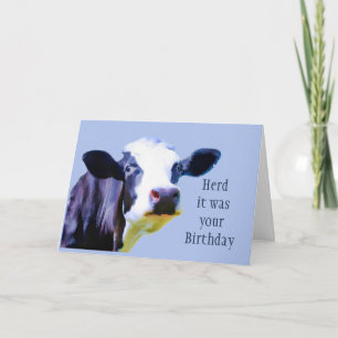 Carte Herd c'était ton Humour de vache de fête de l'Espo