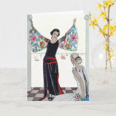 Carte Here Are My Wings - George Barbier (Fleur jaune)