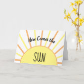 Carte Here Comes (chanson) (Fleur jaune)