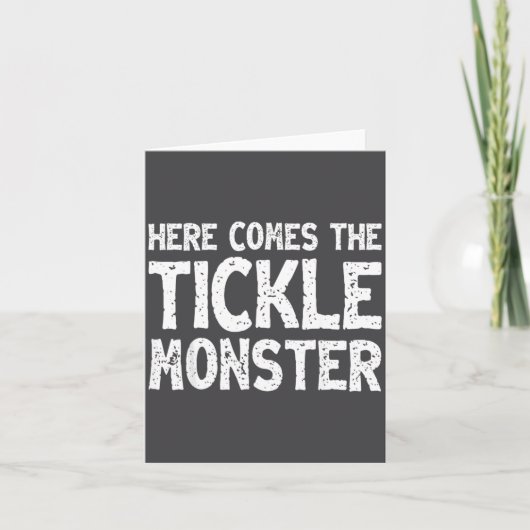 Carte Here Comes The Tickle Monster Funny Tickling Laugh (Devant)
