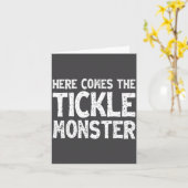 Carte Here Comes The Tickle Monster Funny Tickling Laugh (Fleur jaune)