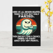 Carte Here I Sit All Broken Hearted Tried To But Only Fa (Fleur jaune)