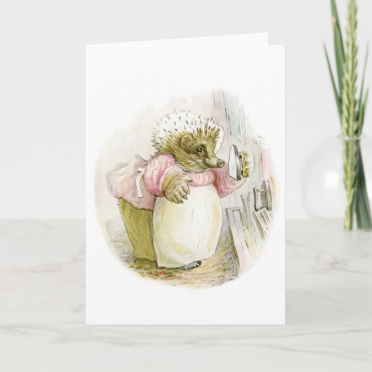 Carte Hérisson avec Mme Tiggy-Bigorneau de fer (Devant)