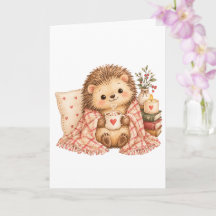 Hérisson de la Saint-Valentin Cozy avec du Chocola