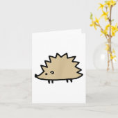 Carte Hérisson Drôle Pour Les Amateurs D'Hérisson  (Fleur jaune)