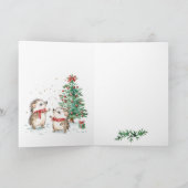 Carte Hérisson Noël Grands-parents (Intérieur)
