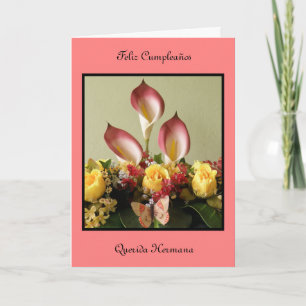 Carte Hermana de querida de Feliz Cumpleaños