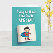 Carte Hero Dad Illustration Card (Fleur jaune)