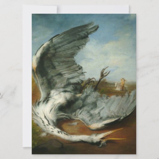 Carte Héron blessé (par George Frederick Watts) (Devant)