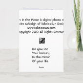 Carte Héron dans le miroir (Dos)