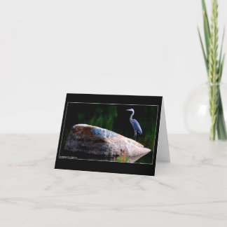 Carte Héron de grand bleu