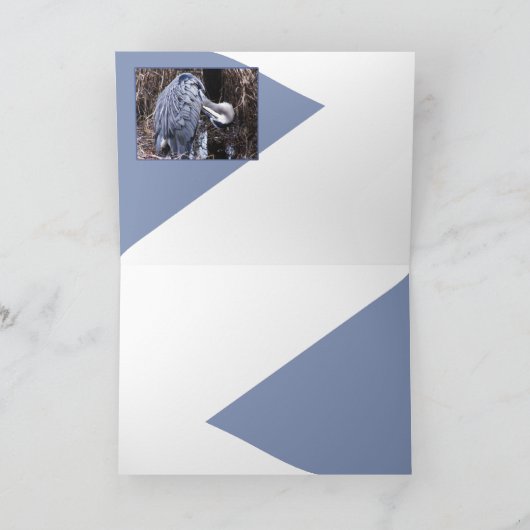 Carte Héron de toilettage (Intérieur)