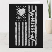 Carte Héros américain Drapeau Héros Coeur Infirmière App (Devant)