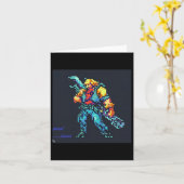 Carte Héros (Art de style pixel rétro de jeu vidéo des a (Fleur jaune)