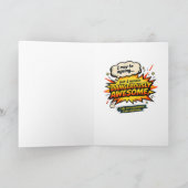 Carte Héros d'anniversaire - Bande dessinée (Intérieur)
