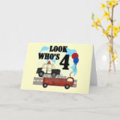 Carte Héros de tous les jours 4e anniversaire (Fleur jaune)