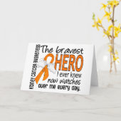 Carte Héros les plus courageux Je n'ai jamais connu le c (Fleur jaune)