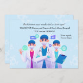 Carte Héros Médicale Merci (Devant / Derrière)