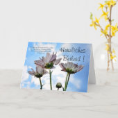 Carte Herzliches Beileid mit Blumen (Fleur jaune)