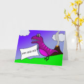 Carte Het spijt mij, Je suis désolé en néerlandais, Dino (Fleur jaune)