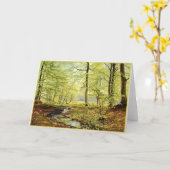 Carte Hêtre au printemps, Christian Zacho (Fleur jaune)