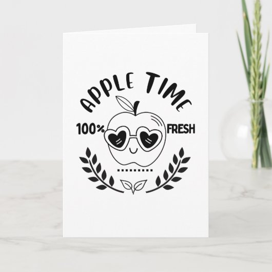 Carte Heure Apple (Devant)