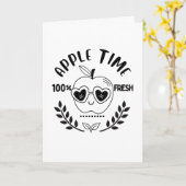 Carte Heure Apple (Fleur jaune)