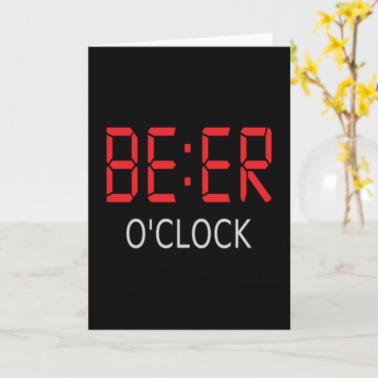 Carte Heure de la bière (Fleur jaune)