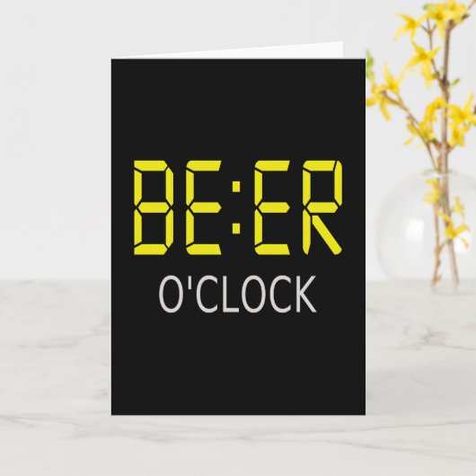 Carte Heure de la bière (Fleur jaune)