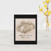 Carte Heure de la sieste et réveil (Fleur jaune)