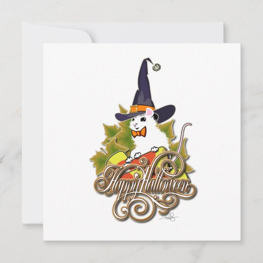 Carte Heure de la sortie d'Halloween (Devant)