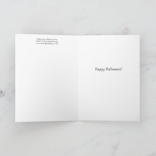 Carte Heure de la sortie d'Halloween (Intérieur)