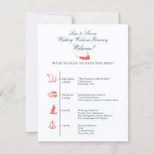 Carte Heure de l'itinéraire de réception du mariage de N