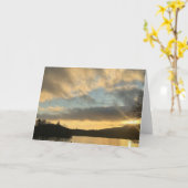 Carte Heure dorée sur le lac (Fleur jaune)