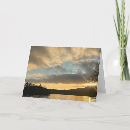 Carte Heure dorée sur le lac (Devant)
