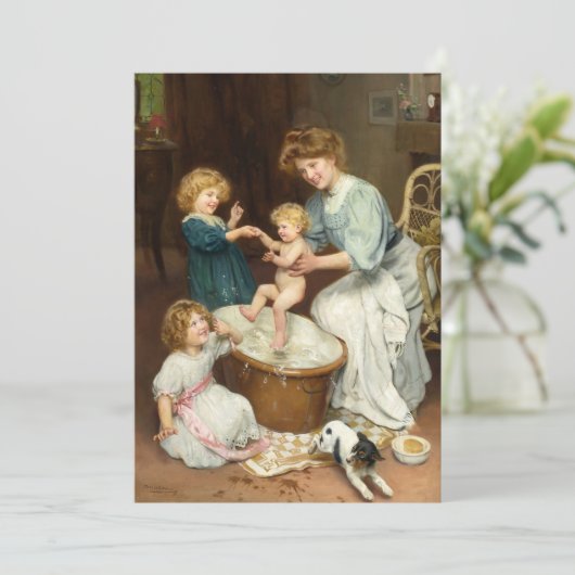 Carte Heure du bain du bébé | Arthur John Elsley (Debout devant)