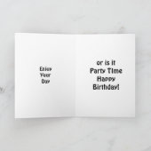 CARTE HEURE DU BAIN OU DE LA FÊTE ? ANNIVERSAIRE (Intérieur)