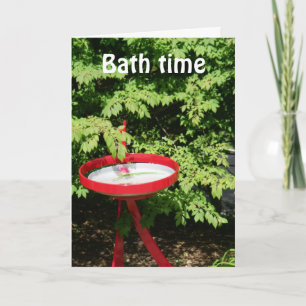 CARTE HEURE DU BAIN OU DE LA FÊTE ? ANNIVERSAIRE