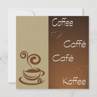 Carte heure du café