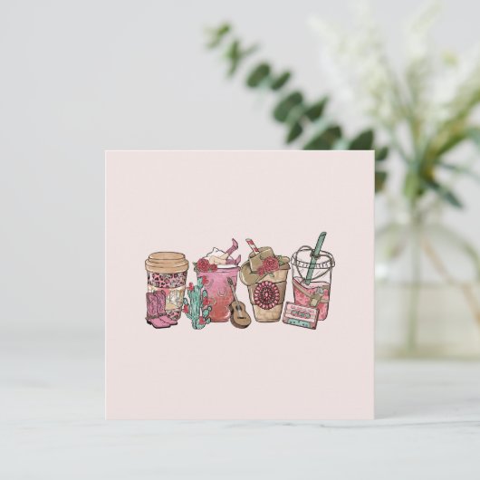 Carte Heure du café Cowboy (Debout devant)