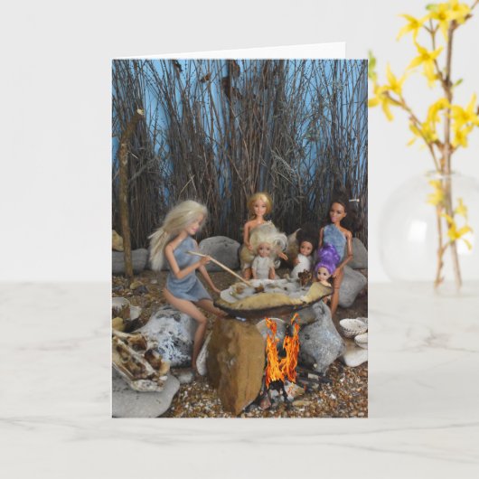 Carte Heure du repas. (Fleur jaune)