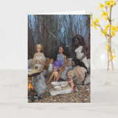 Carte Heure du repas. (Fleur jaune)